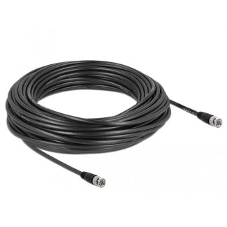 DeLOCK 80088 coaxial cable RG-59 25 m BNC Black