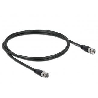 DeLOCK 80081 coaxial cable 1 m BNC Black