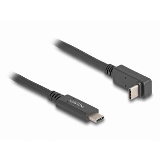 DeLOCK USB 10 Gbps Cable USB Type-C male to USB Type-C male angled up / down 1 m 4K PD 60 W with E-Marker