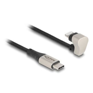 DeLOCK Cavo dati e cavo di ricarica USB Type-C per Lightning per iPhone e iPad angolata a 180° 2 m MFi