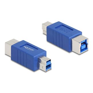 DeLOCK 67229 adattatore per inversione del genere dei cavi USB Type-B USB di tipo B Blu