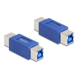 DeLOCK 67228 adattatore per inversione del genere dei cavi USB Type-B USB di tipo B Blu