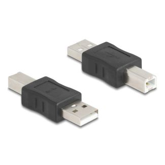 DeLOCK 67198 cable gender changer USB Type-A USB Type-B Black