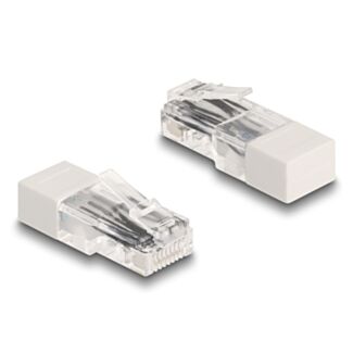 DeLOCK RJ45 maschio con resistenza di terminazione 120 Ohm bianco