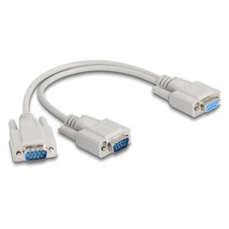 DeLOCK 67160 serial cable Beige 0.3 m DB-9