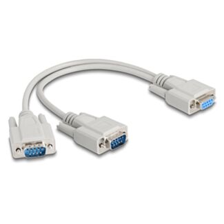 DeLOCK 67160 cavo seriale Beige 0,3 m DB-9