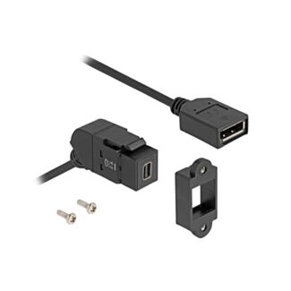 DeLOCK 67155 adattatore per inversione del genere dei cavi Mini DisplayPort DisplayPort Nero