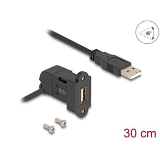 DeLOCK 67151 adattatore per inversione del genere dei cavi USB-A Nero
