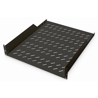 Digitus Ripiano fisso 2U per rack da 800 mm di profondità 88,5x482x552 mm, fino a 25 kg, nero