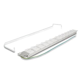 DeLOCK 19″ Keystone Patch Panel with 24 tiltable ports and strain relief