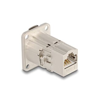DeLOCK Connettore integrato RJ45 Tipo-D Cat.6A STP in metallo