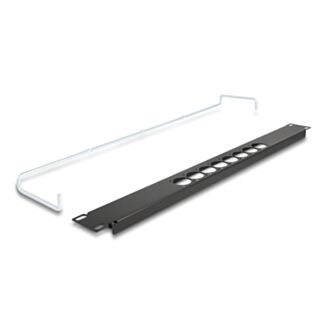DeLOCK Pannello patch Tipo-D da 19″ con pressacavo a 8 porte 1U nero
