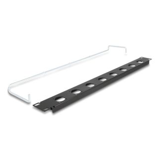 DeLOCK 19″ D-Type Patch Panel with strain relief 8 port 1U black