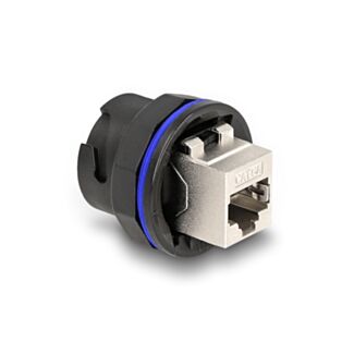 DeLOCK Connettore RJ45 Cat.6A integrato nero
