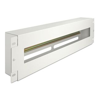 DeLOCK Interruttore automatico con coperchio e guida DIN 3U grigio metallo da 19″