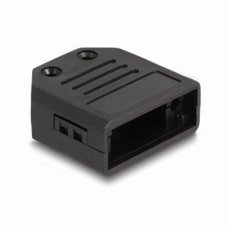 DeLOCK D-Sub Housing for 9 pin male / female plastic housing with strain relief black