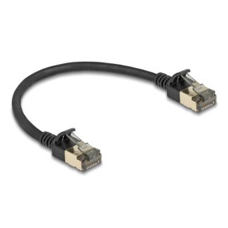 DeLOCK RJ45 Network Cable Cat.8.1 F/FTP Slim Pro 0.25 m black