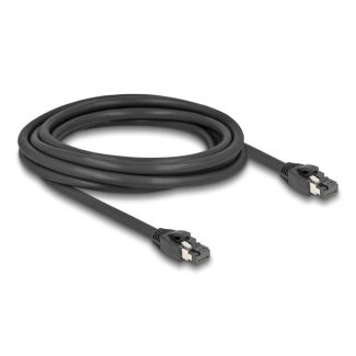 DeLOCK RJ45 Network Cable Cat.8.1 S/FTP 3 m up to 40 Gbps black