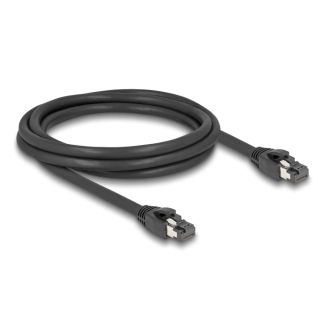 DeLOCK RJ45 Network Cable Cat.8.1 S/FTP 2 m up to 40 Gbps black