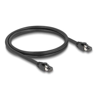 DeLOCK RJ45 Network Cable Cat.8.1 S/FTP 1 m up to 40 Gbps black
