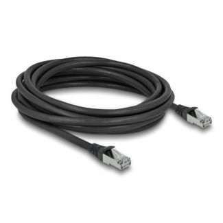 DeLOCK Cavo di rete RJ45 Cat.6A S/FTP PUR Outdoor da 5 m nero