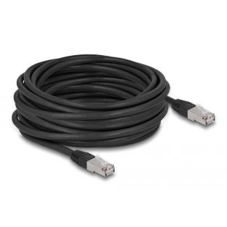 DeLOCK Cavo di rete RJ45 Cat.6A S/FTP PE Outdoor da 10 m nero