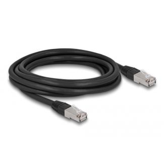 DeLOCK Cavo di rete RJ45 Cat.6A S/FTP PE Outdoor da 3 m nero