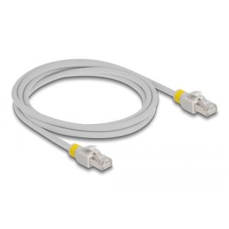 DeLOCK Cavo di rete RJ45 Cat.6A S/FTP con clip colorate 2 m