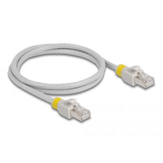 DeLOCK Cavo di rete RJ45 Cat.6A S/FTP con clip colorate 1 m