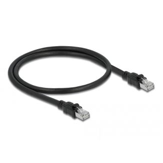 DeLOCK Cavo di rete RJ45 Cat.6A F/UTP con guaina interna in metallo 0,5 m