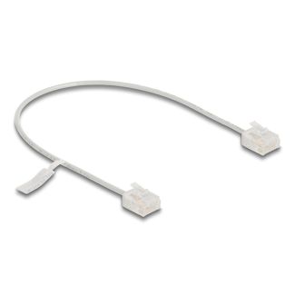 DeLOCK RJ45 Network Cable Cat.6 UTP Ultra Slim 0.3 m grey with short plugs