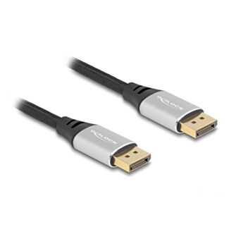 DeLOCK Cavo DisplayPort 16K 60 Hz 1 m argento metallo