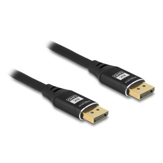 DeLOCK DisplayPort Kabel 8K 60 Hz 1 m schwarz Metall