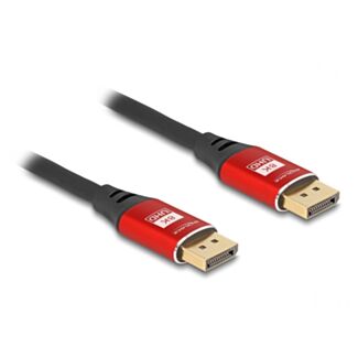 DeLOCK Cavo DisplayPort 8K 60 Hz 3 m metallo rosso