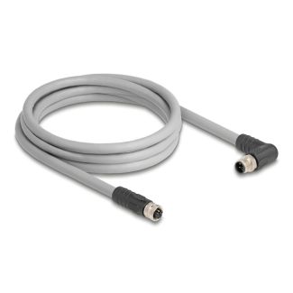 DeLOCK 80548 sensor/actuator cable 2 m RST M12 Grey
