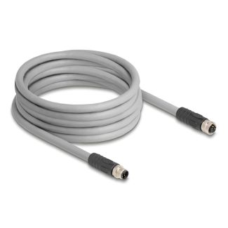 DeLOCK 80541 cavo per sensori e attuatori 5 m RST M12 Grigio