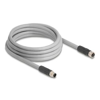 DeLOCK 80540 sensor/actuator cable 3 m RST M12 Grey