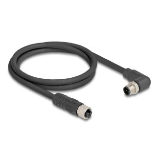 DeLOCK 80529 sensor/actuator cable 2 m RST M12 Black