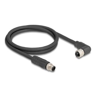 DeLOCK 80524 cavo per sensori e attuatori 2 m RST M12 Nero
