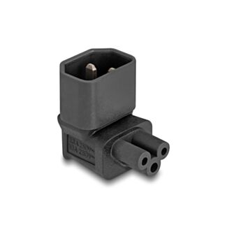 DeLOCK Adattatore di alimentazione IEC 60320 - da C14 a C5, maschio / femmina, 2,5 A, angolato a 90°