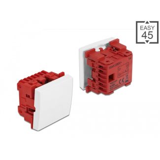 DeLOCK Easy 45 1-gang push button 45 x 45 mm, white