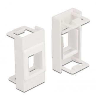 DeLOCK Modulo di supporto Keystone Easy 45 da 22,5 x 45 mm, bianco