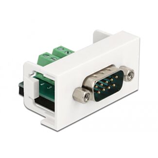 DeLOCK Modulo Easy 45 VGA D-Sub a 9 pin maschio per morsettiera a 10 pin da 22,5 x 45 mm