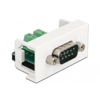 DeLOCK Easy 45 Module D-Sub 9 pin male to 10 pin Terminal Block 22.5 x 45 mm