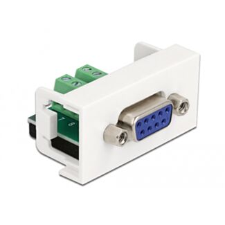 DeLOCK Modulo Easy 45 VGA D-Sub a 9 pin femmina per morsettiera a 10 pin da 22,5 x 45 mm