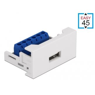 DeLOCK Modulo Easy 45 USB 2.0 Tipo-A femmina a morsettiera 22,5 x 45 mm