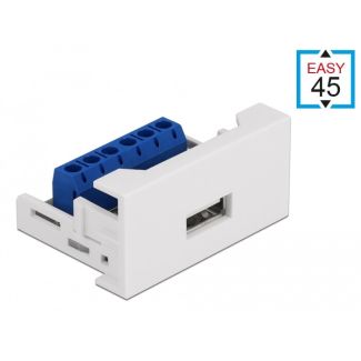 DeLOCK Easy 45 Module USB 2.0 Type-A female to Terminal Block 22.5 x 45 mm