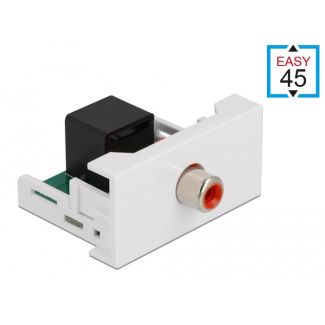 DeLOCK Easy 45 Module RCA female to RJ45 female port 22.5 x 45 mm