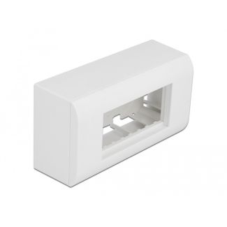 DeLOCK Surface-mounted Housing for Easy 45 Modules 152 x 82 mm, white