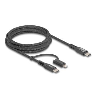 DeLOCK 81171 cavo USB 2 m USB C USB C/Lightning Nero